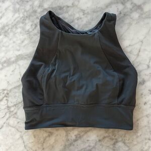 Black Mesh Sports Bra